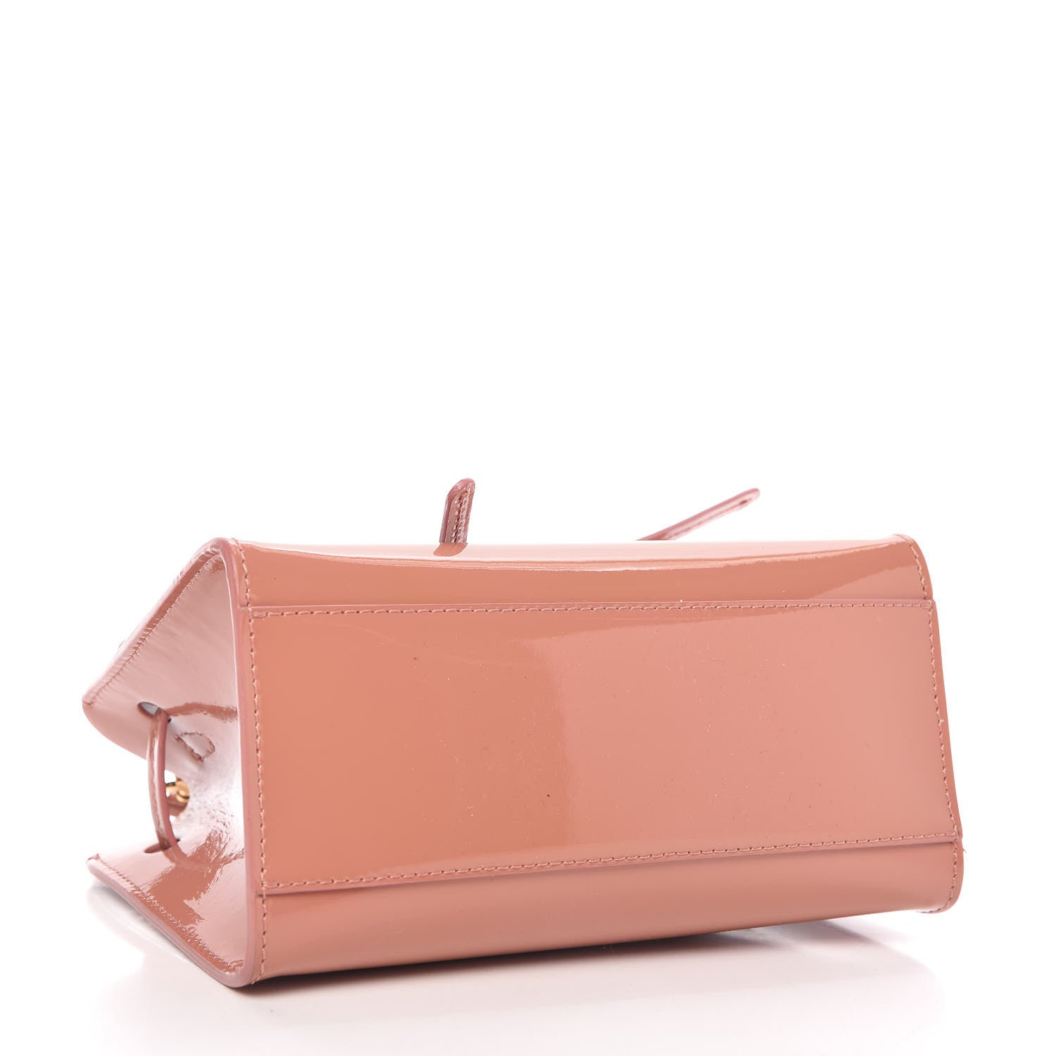 Mansur Gavriel Patent Mini Mini Sun Bag Blush 4 of 8