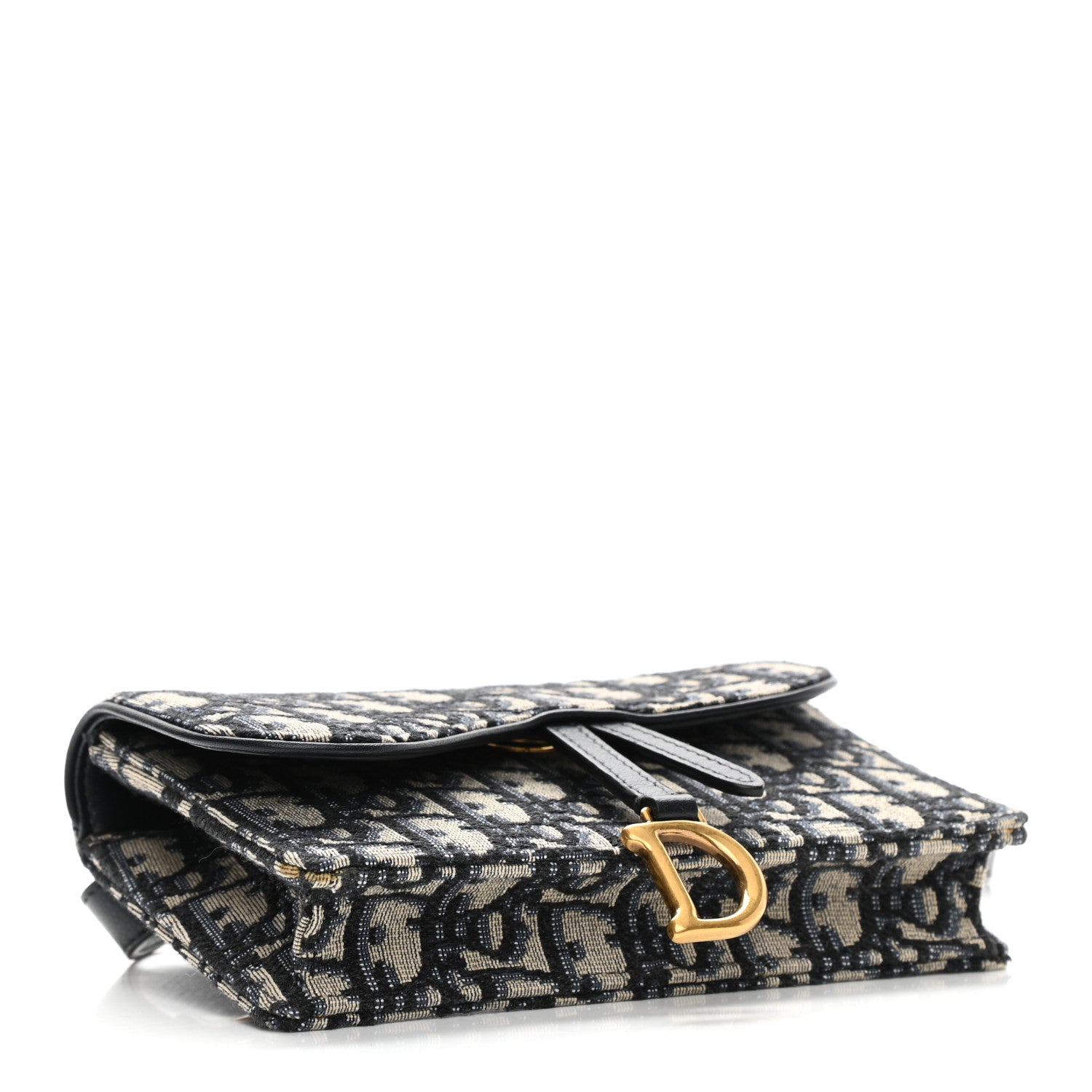 Christian Dior Oblique Saddle Belt Bag Blue 4 of 7