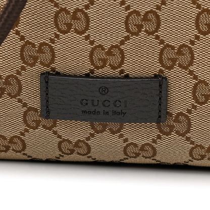 Gucci Monogram Dollar Calfskin O Drawstring Backpack Beige Ebony Testa di Moro Dark Chocolate 9 of 12