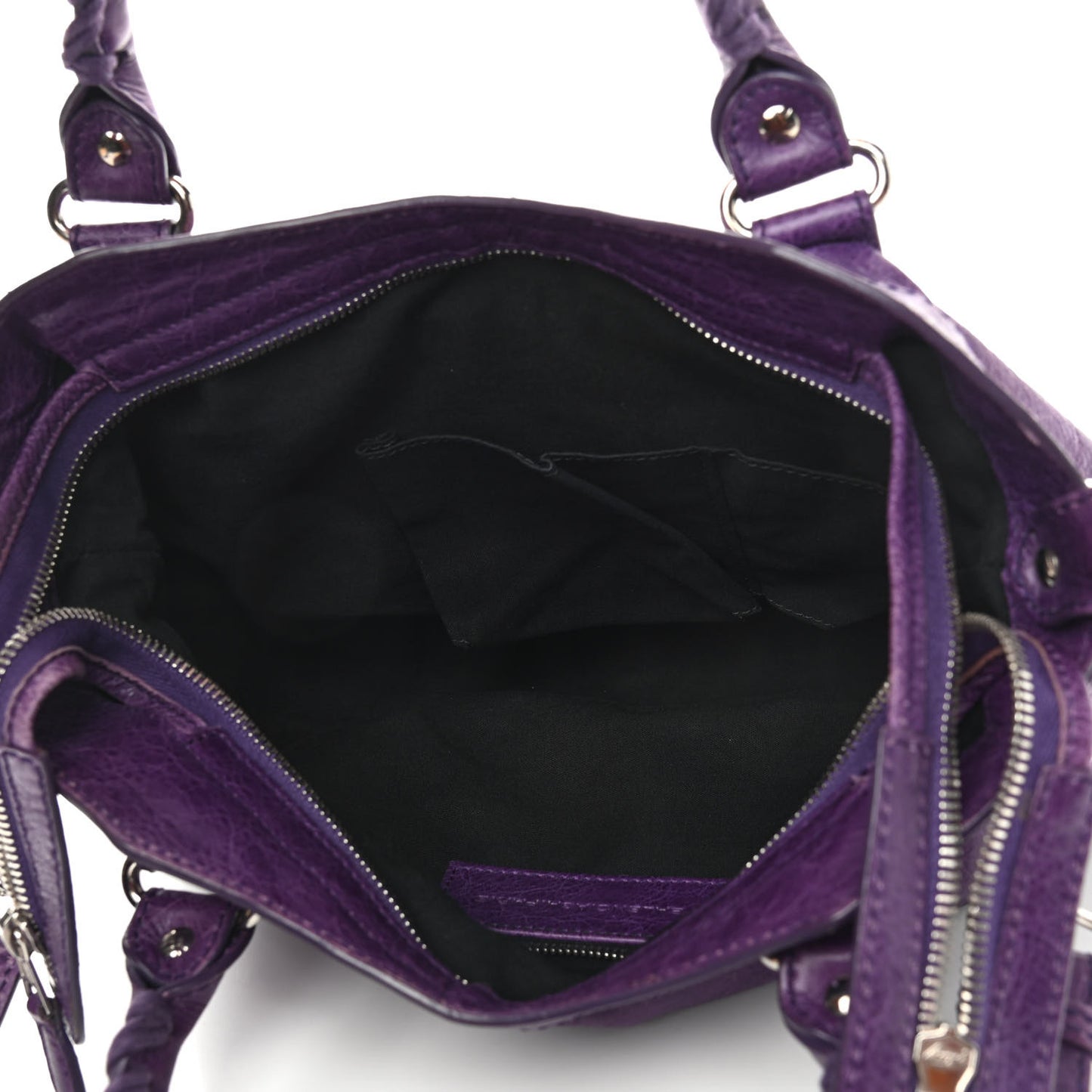 Agneau Giant 12 Silver Hardware Town Dark Violet