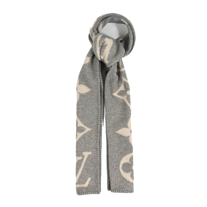 Louis Vuitton Cashmere Monogram Sweet Dreams Scarf Grey 1 of 3