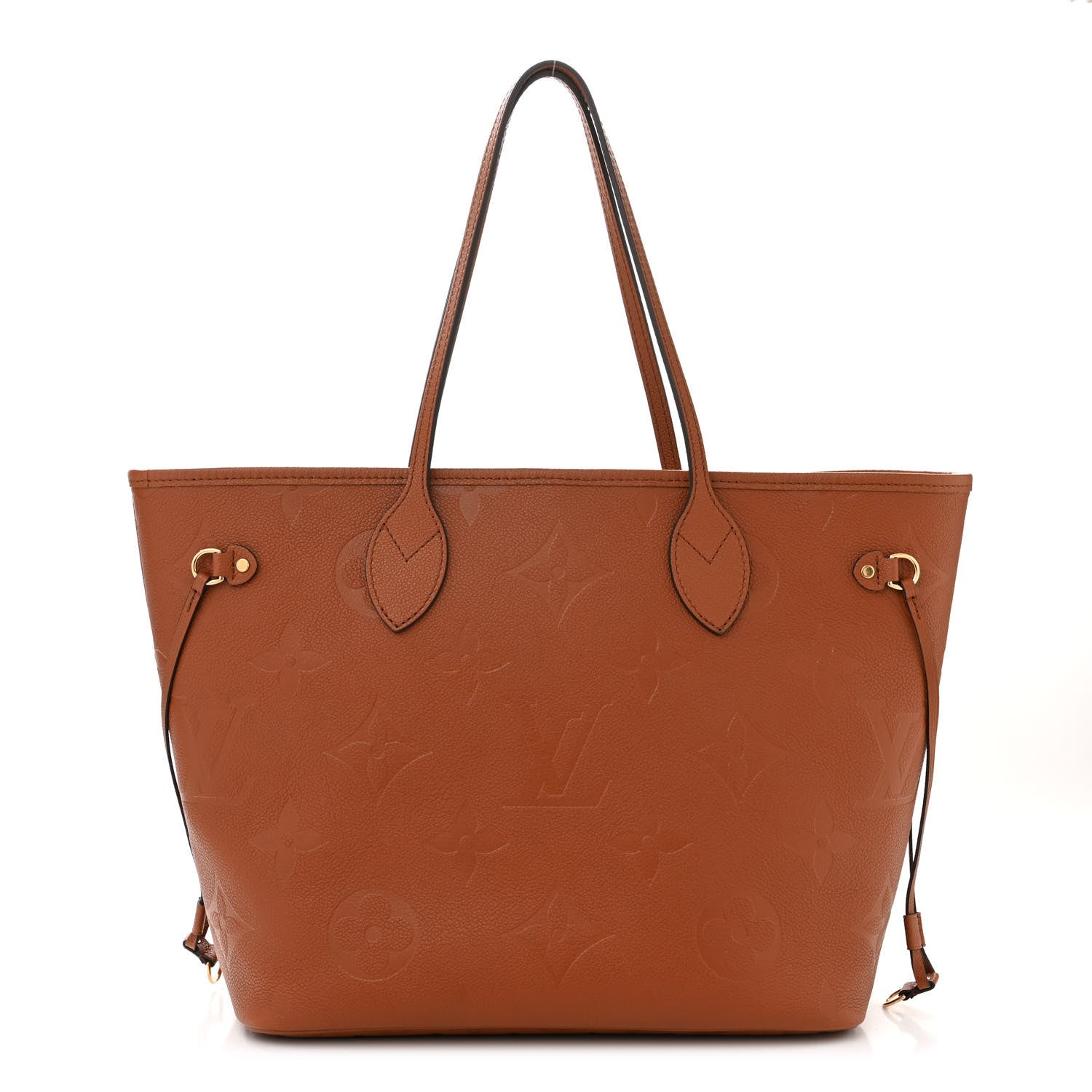 Louis Vuitton Empreinte Monogram Giant Neverfull MM Cognac 1 of 11