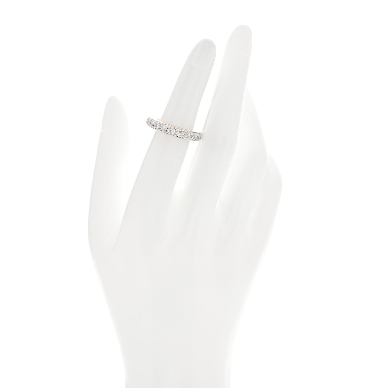 Pomellato 18K Rose Gold Diamond Iconica Band Ring 51 5.75 2 of 6