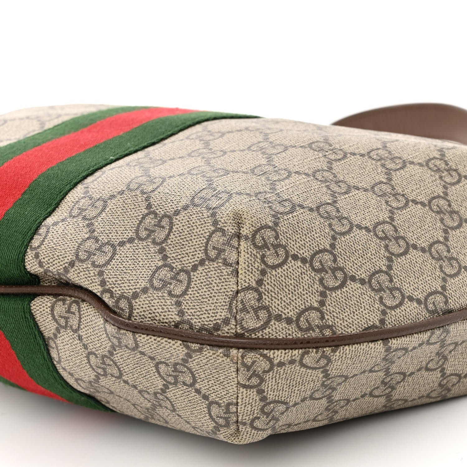 Gucci GG Supreme Monogram Web Small Ophidia Half Moon Hobo Brown 9 of 10