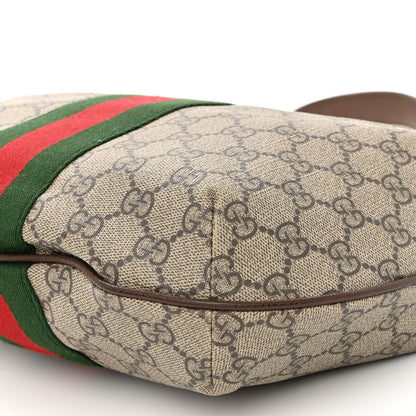 Gucci GG Supreme Monogram Web Small Ophidia Half Moon Hobo Brown 9 of 10