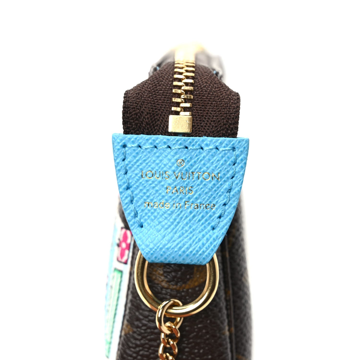 Louis Vuitton Monogram 2022 Christmas Animation Toyko Mini Pochette Accessories Blue 6 of 7