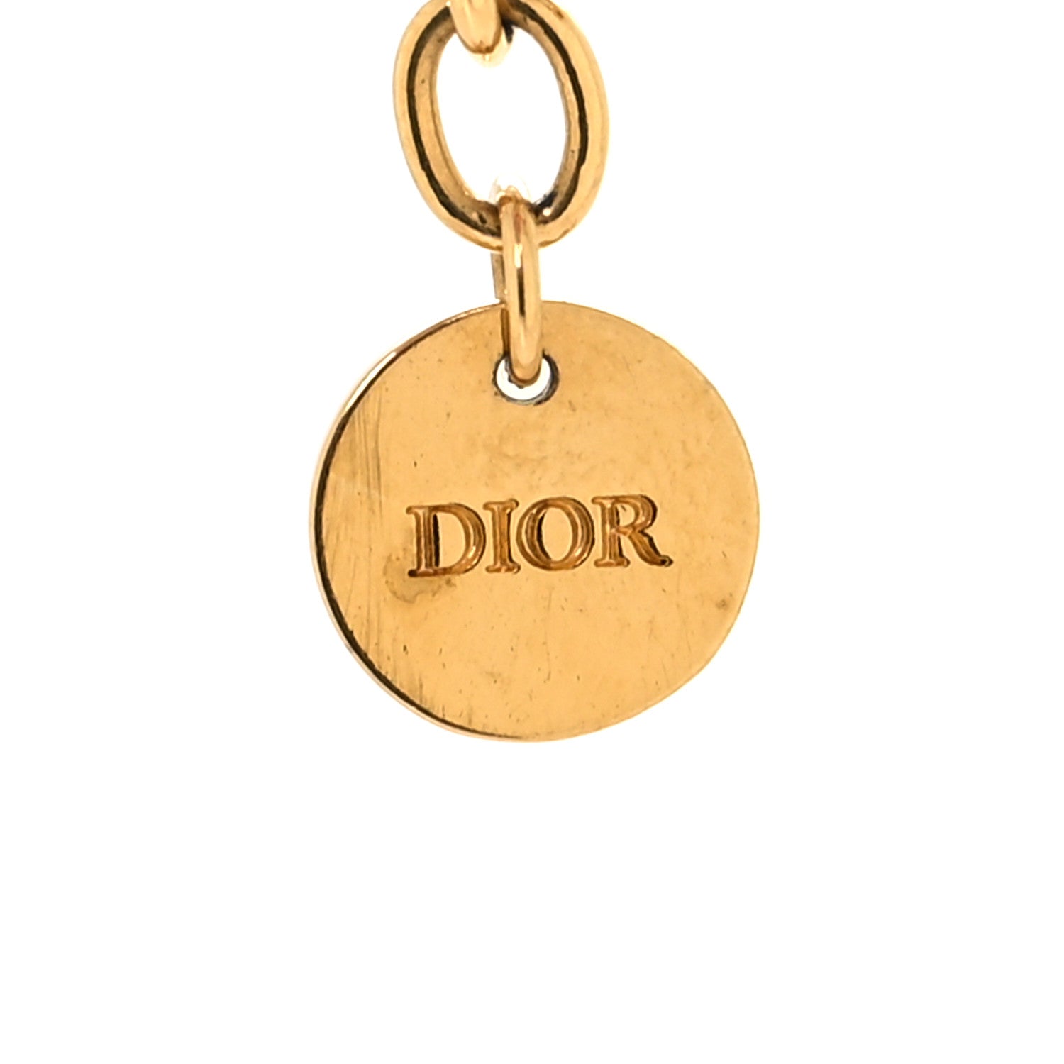 Christian Dior Crystal Diorable Giraffe Logo Bracelet Gold 4 of 4