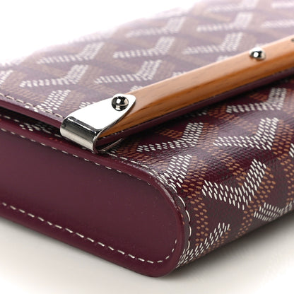 Goyard Goyardine Monte Carlo Bois Clutch Bordeaux 8 of 10