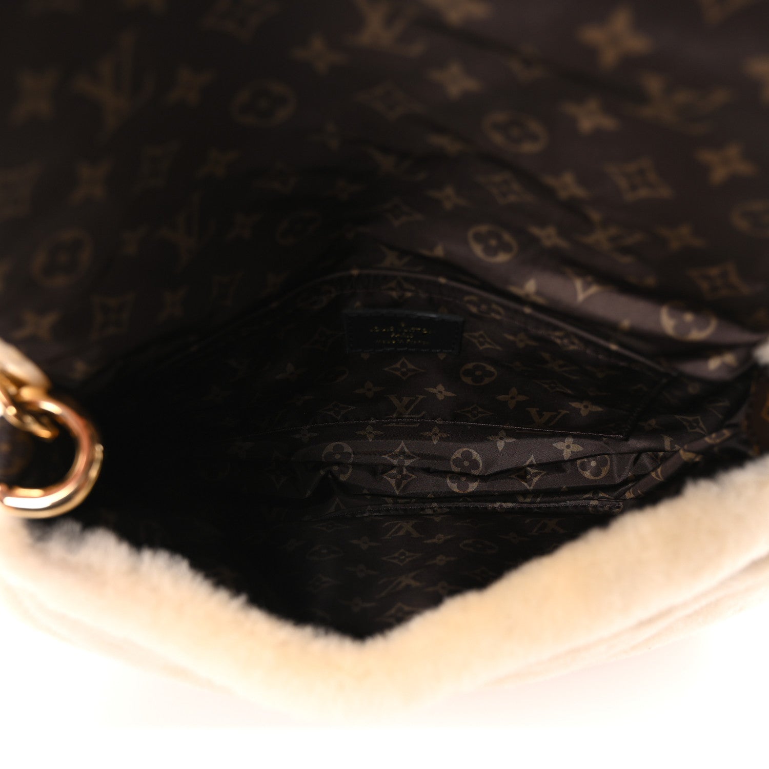Louis Vuitton Shearling Monogram Sunset Cream 5 of 10
