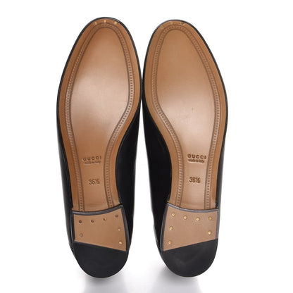 Gucci Lambskin Womens Brixton Horsebit Loafers 36.5 Black 5 of 8