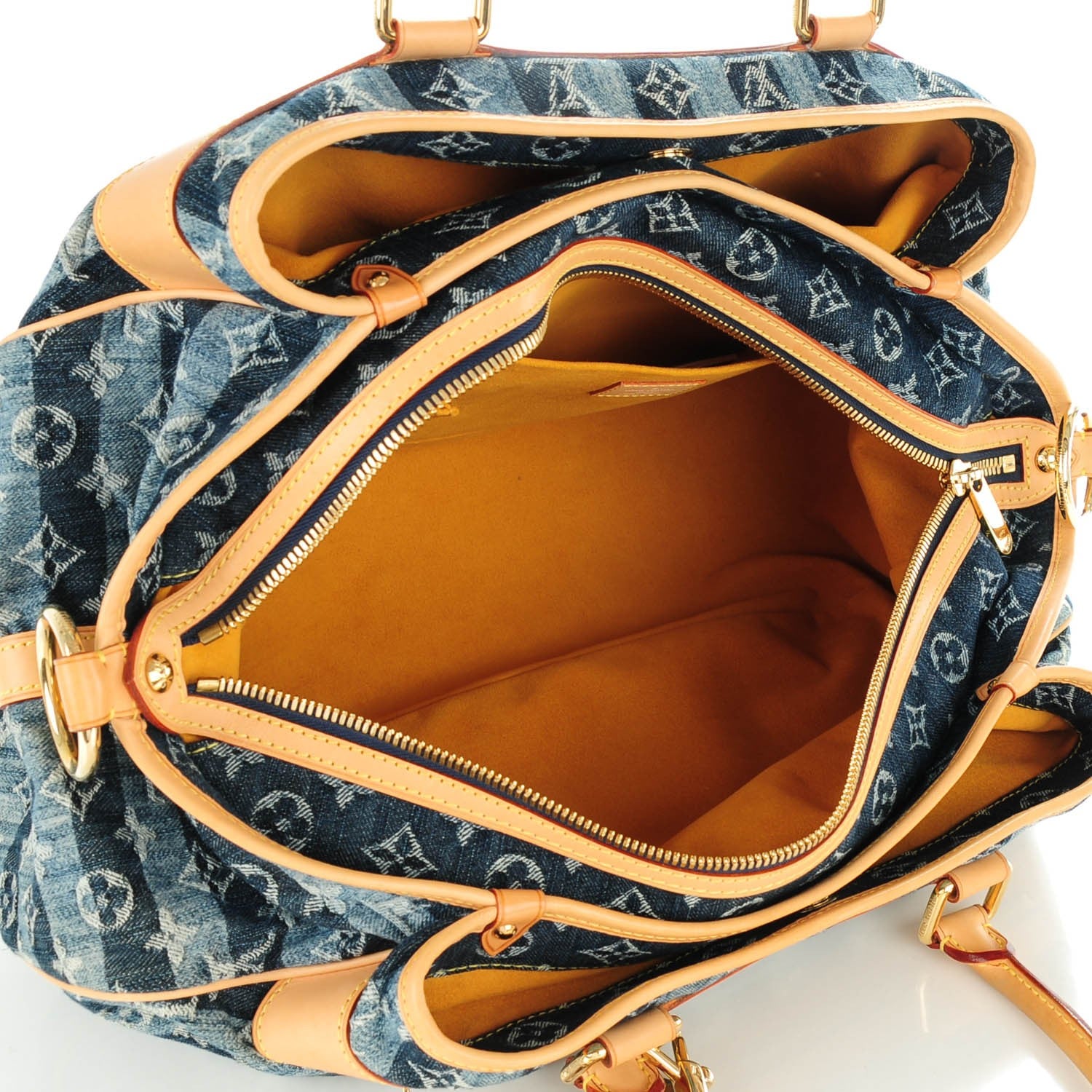 Louis Vuitton Denim Raye Cabas GM 5 of 7