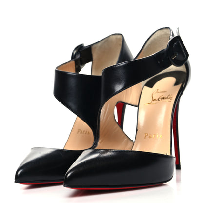 Christian Louboutin Shiny Nappa Sharpeta 100 Pumps 36.5 Black 3 of 11