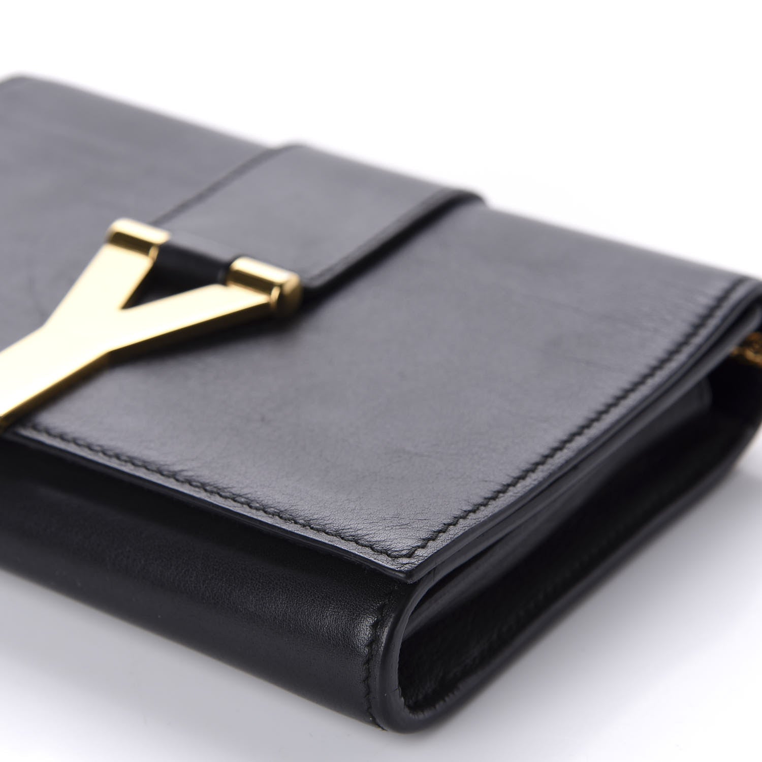 Saint Laurent Calfskin Mini Y Ligne Crossbody Pochette Bag Black 7 of 12