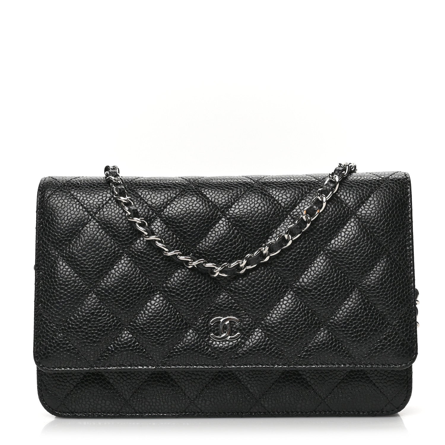 Chanel Caviar Quilted Wallet On Chain WOC Black 1 of 12