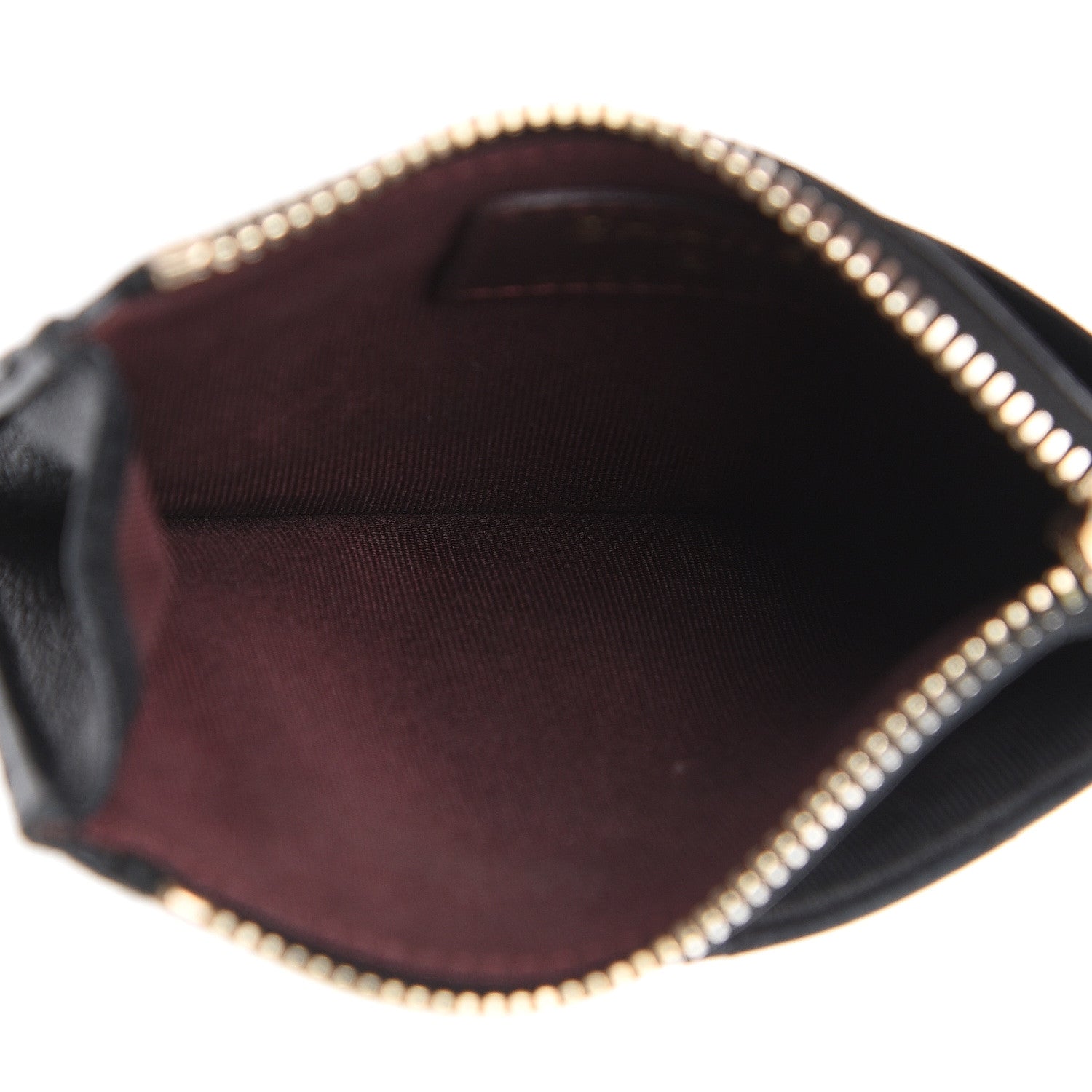 Chanel Lambskin Quilted Zip Card Holder Black 5 of 14