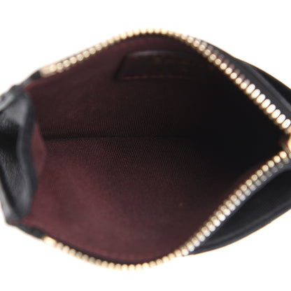 Chanel Lambskin Quilted Zip Card Holder Black 5 of 14