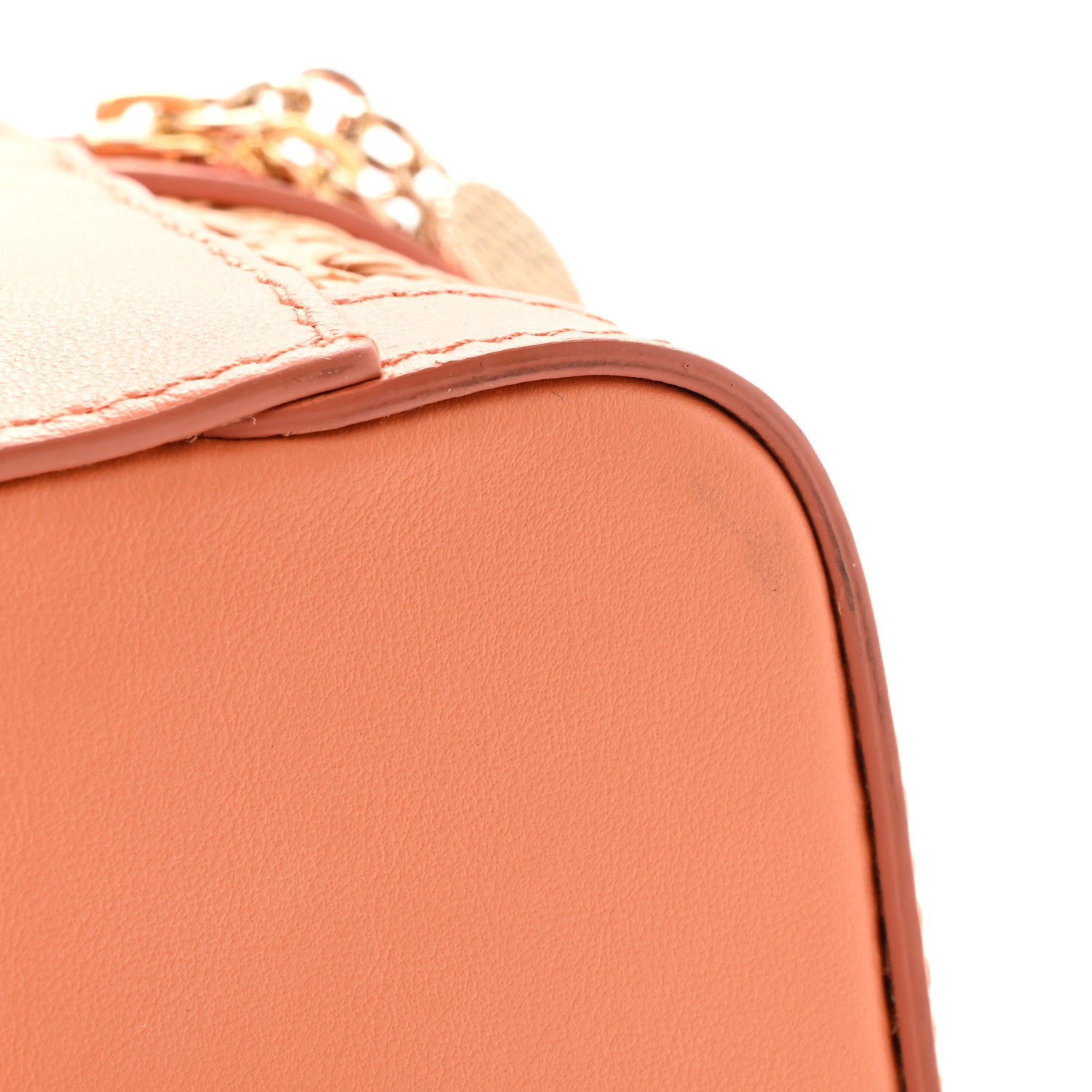 Bulgari Calfskin Rattan Serpenti Forever Top Handle Vanity Orange 13 of 13