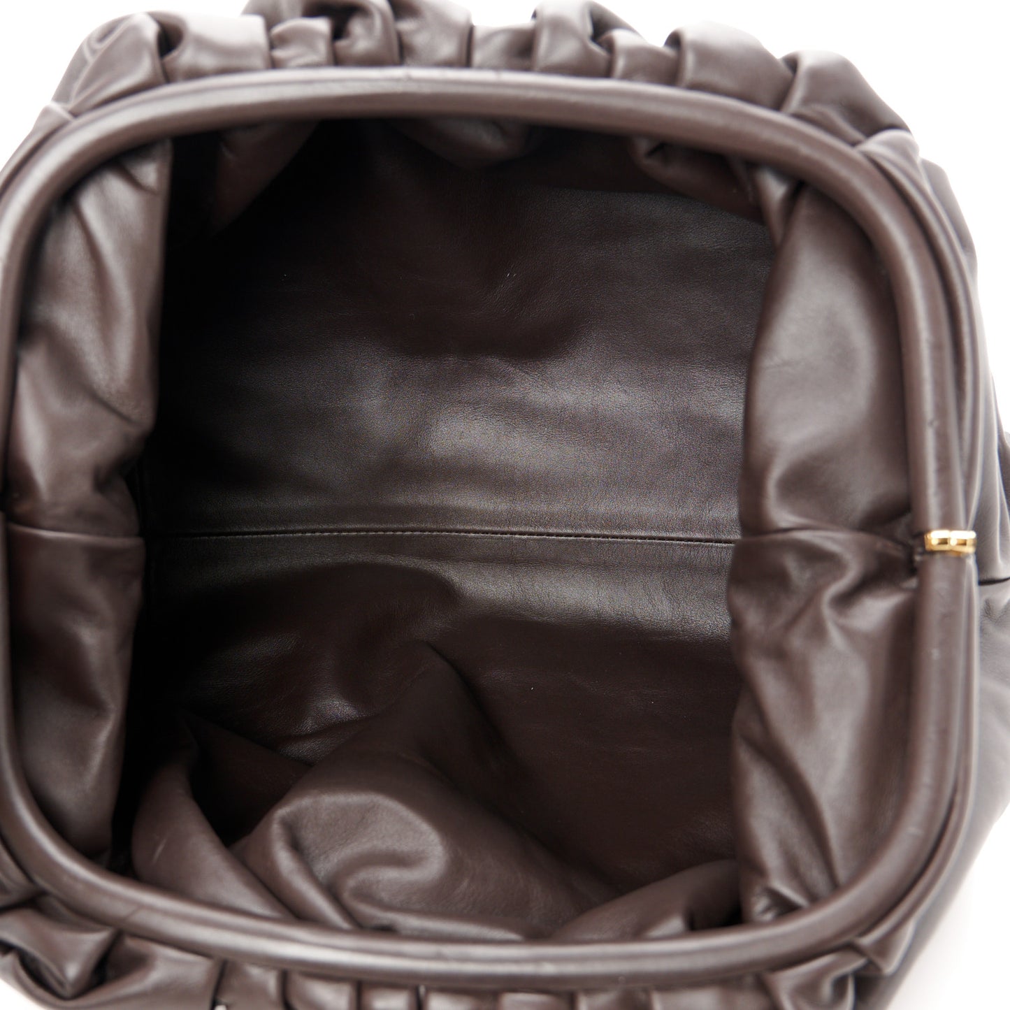Smooth Butter Calf The Pouch Oversized Clutch Fondant