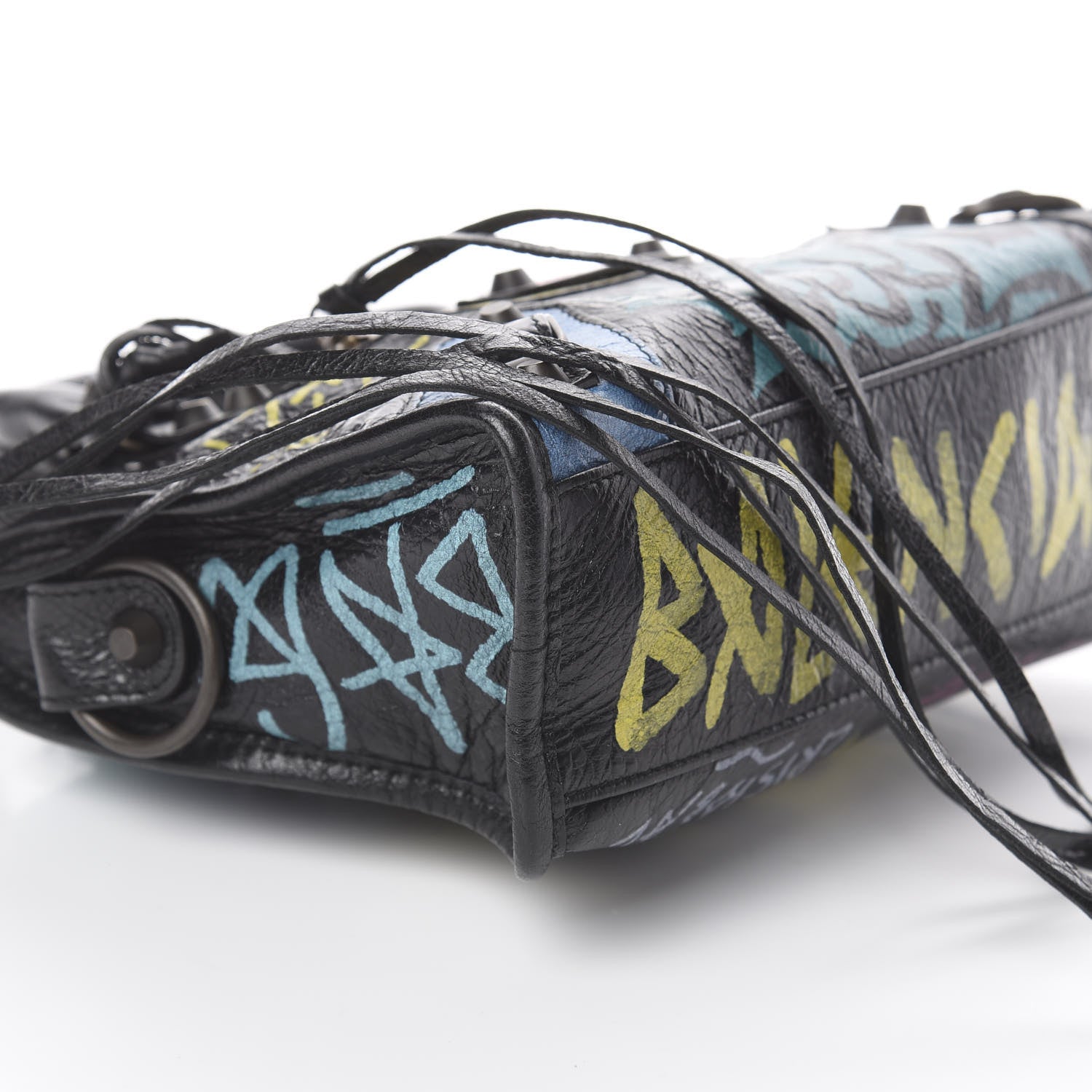 Balenciaga Agneau Arena Graffiti All Over Classic Hardware Mini City Black Multicolor 5 of 8