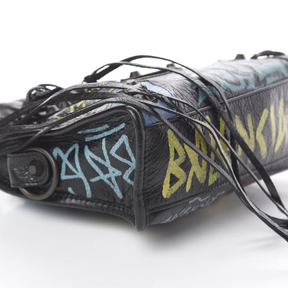 Balenciaga Agneau Arena Graffiti All Over Classic Hardware Mini City Black Multicolor 5 of 8