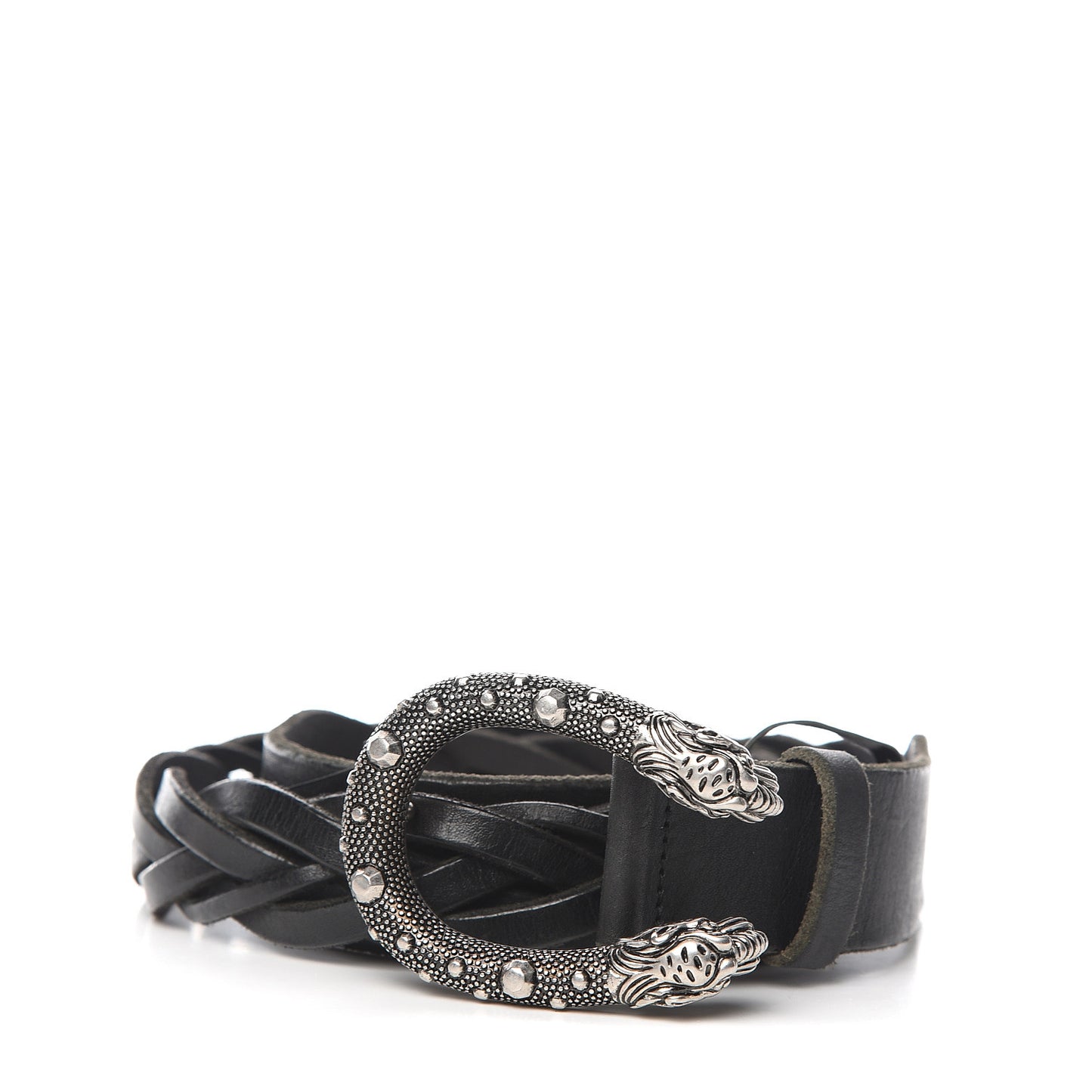 Calfskin Braided Dionysus Belt 90 36 Black