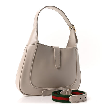 Gucci Ancora Calfskin Web Small Jackie Shoulder Bag Light Grey 3 of 10