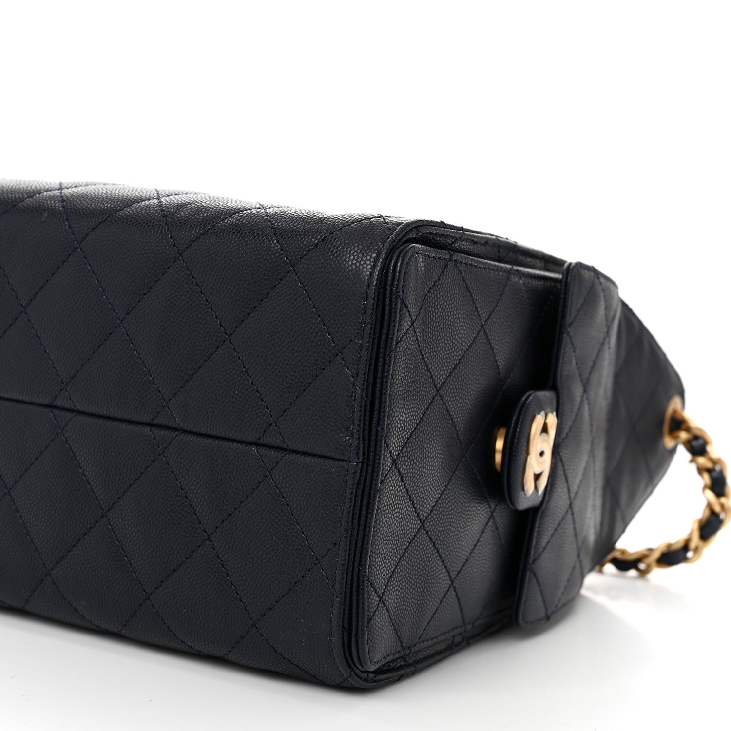 Chanel Caviar Quilted Small Chanel 25 Handbag Dark Navy 10 of 10