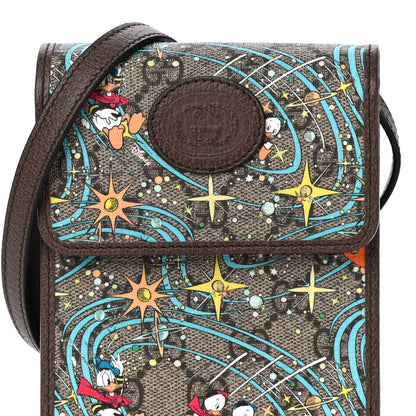 Gucci X DISNEY GG Supreme Monogram Donald Duck Mini Interlocking G Crossbody Bag Beige Multicolor New Acero 5 of 8