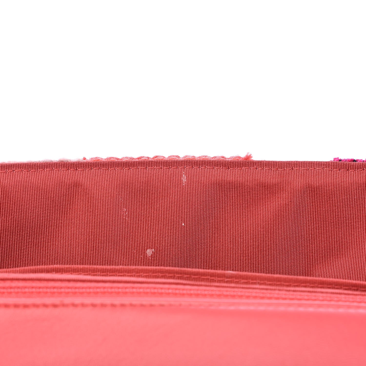 Chanel Tweed Patchwork Jumbo Single Flap Pink 12 of 12