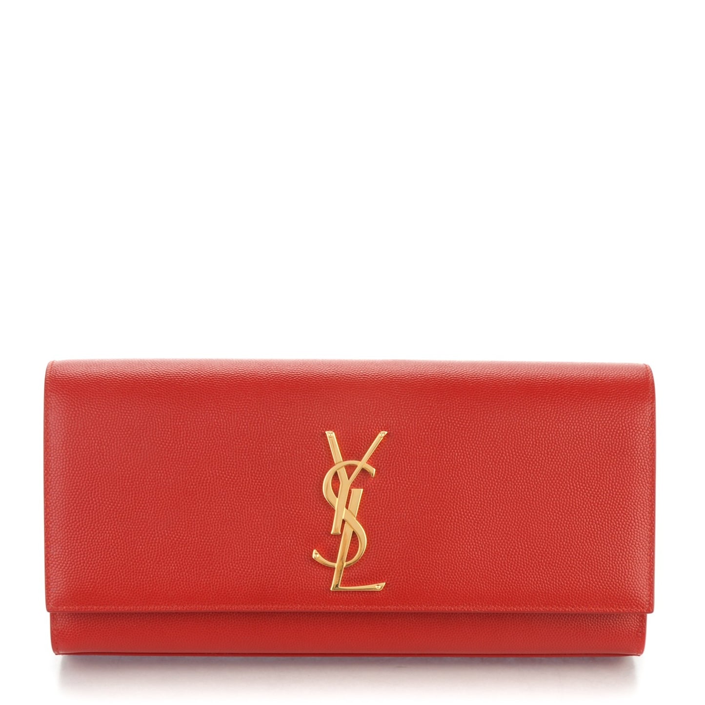 Grain De Poudre Classic Monogram Clutch New Red