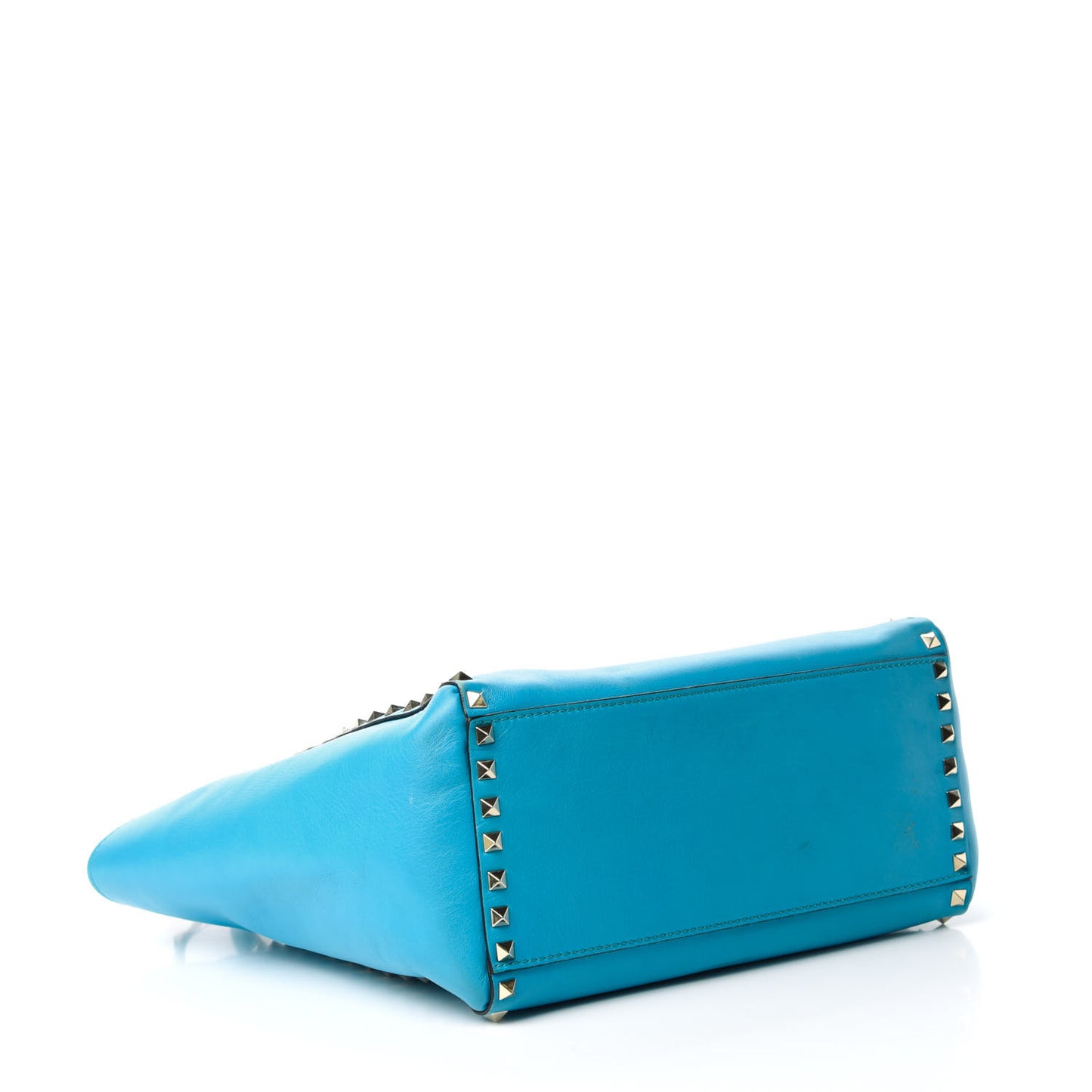 Vitello Rockstud Double Handle Tote Parrot