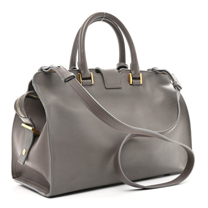Saint Laurent Calfskin Small Monogram Cabas Fog 3 of 10