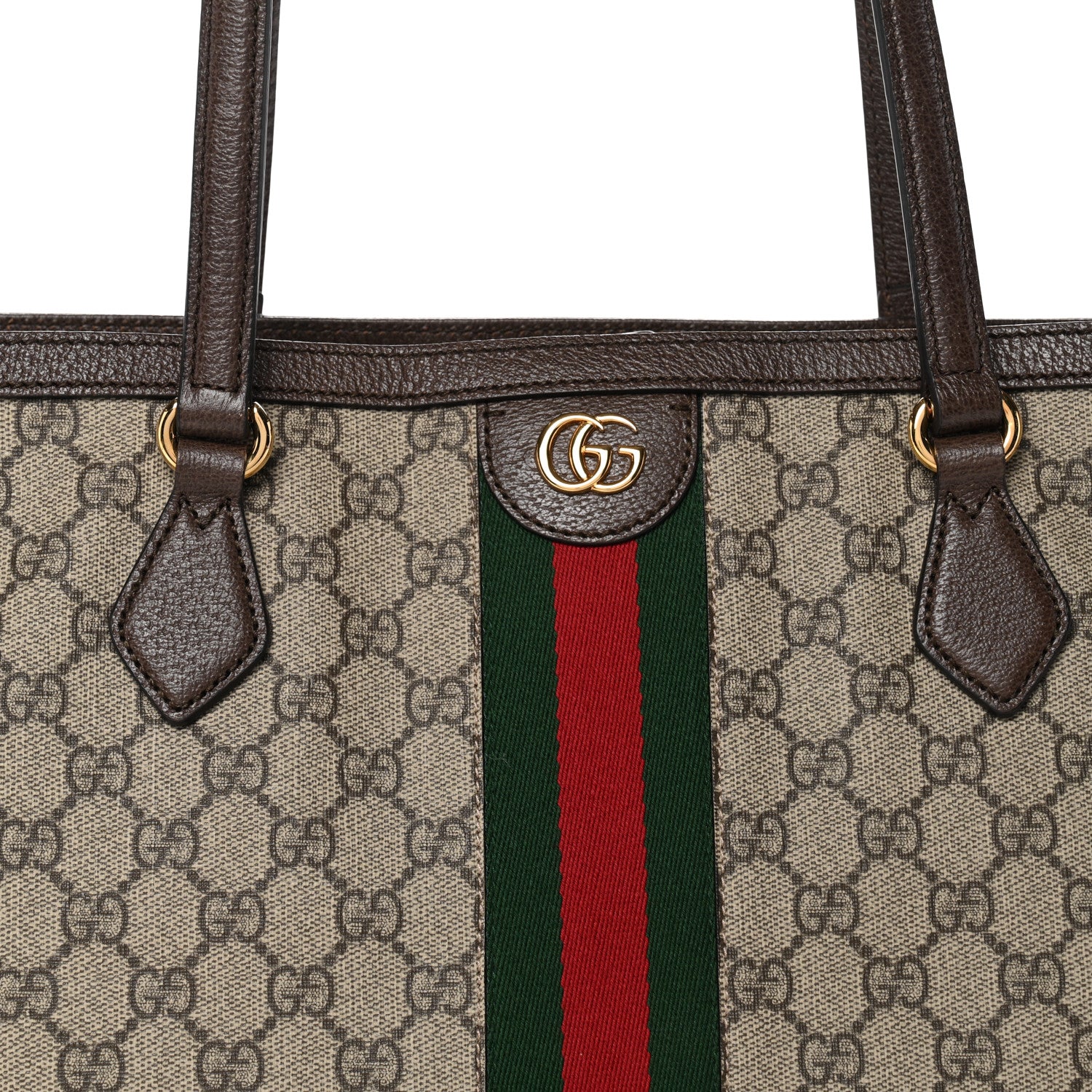 Gucci GG Supreme Monogram Medium Ophidia Shopping Tote Brown 8 of 10