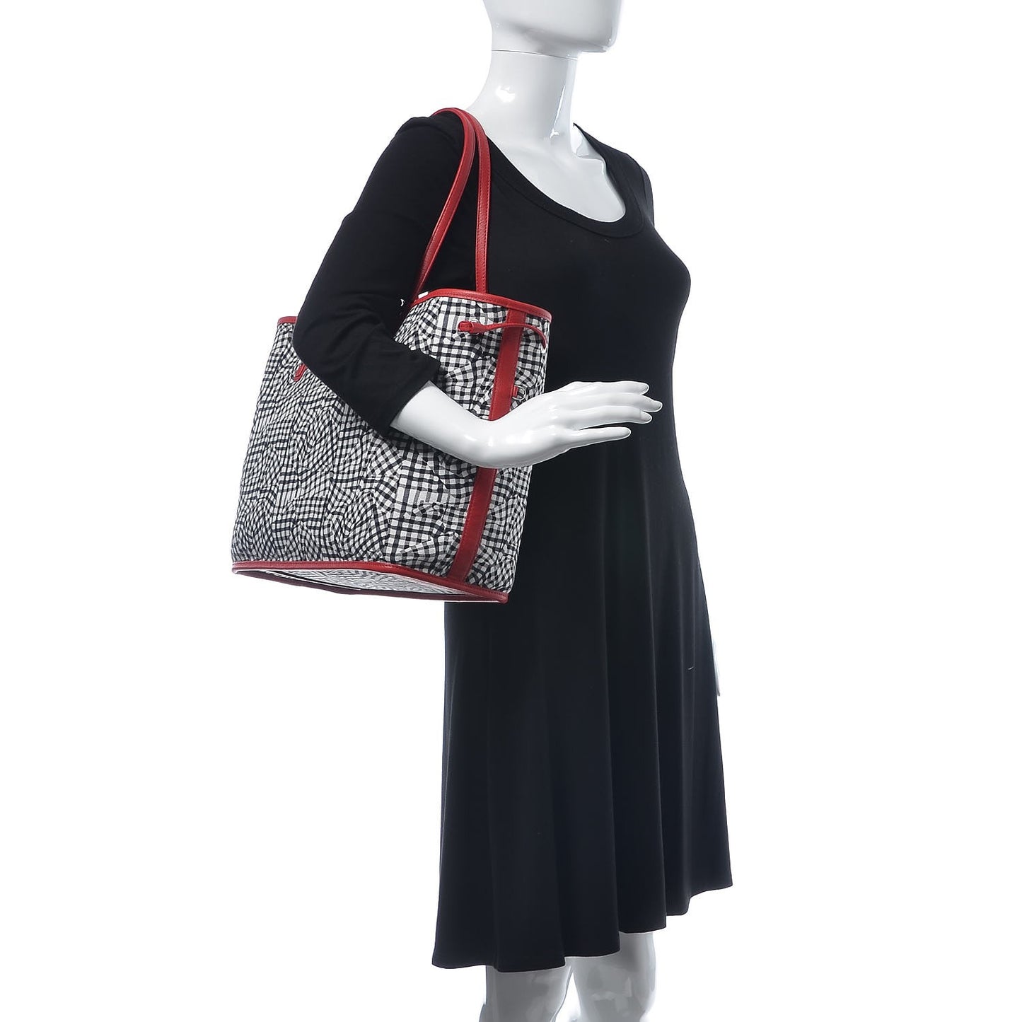 Visetos Medium Liz Reversible Shopper Tote Ruby Red