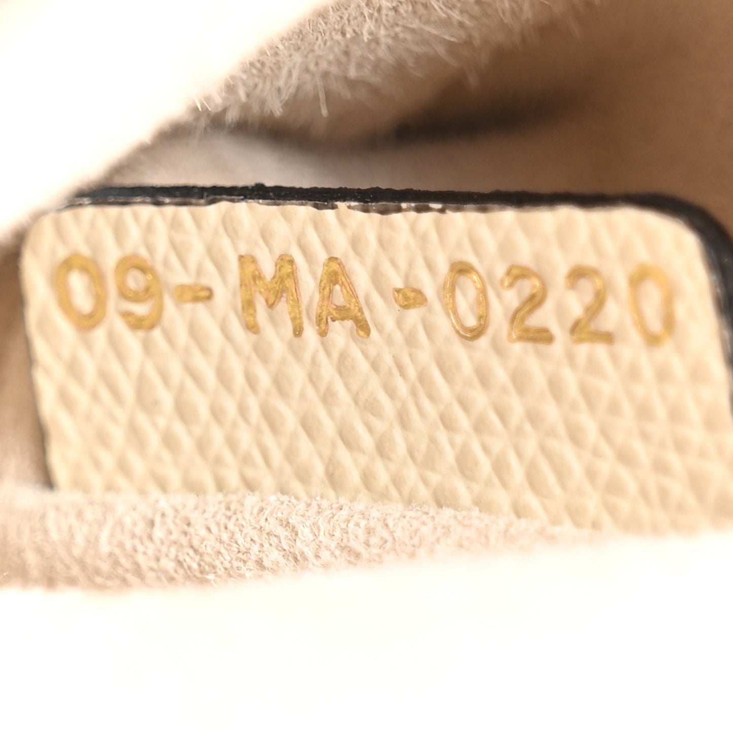 Grained Calfskin Mini Saddle Bag White