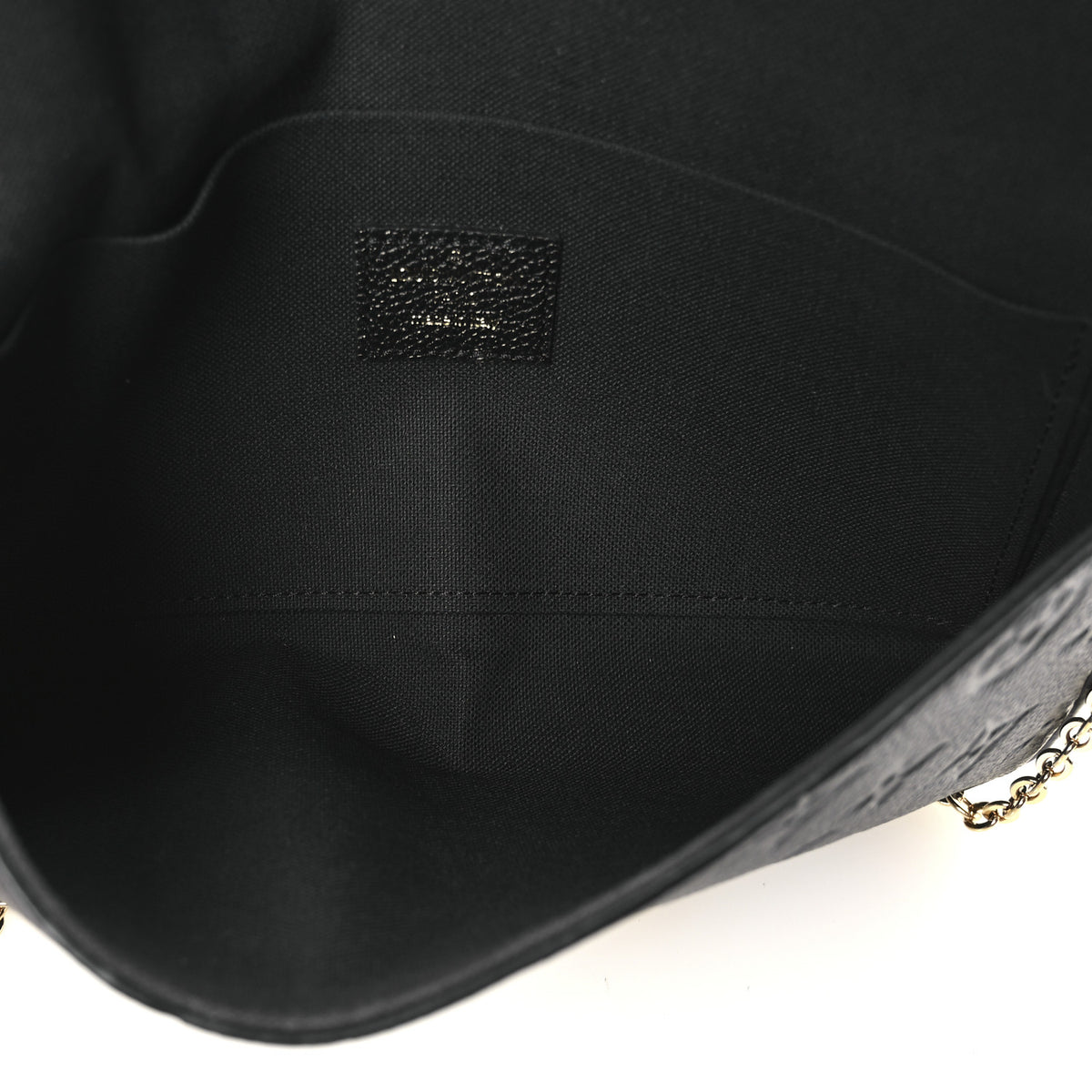 Louis Vuitton Empreinte Pochette Felicie Chain Wallet Black 6 of 10