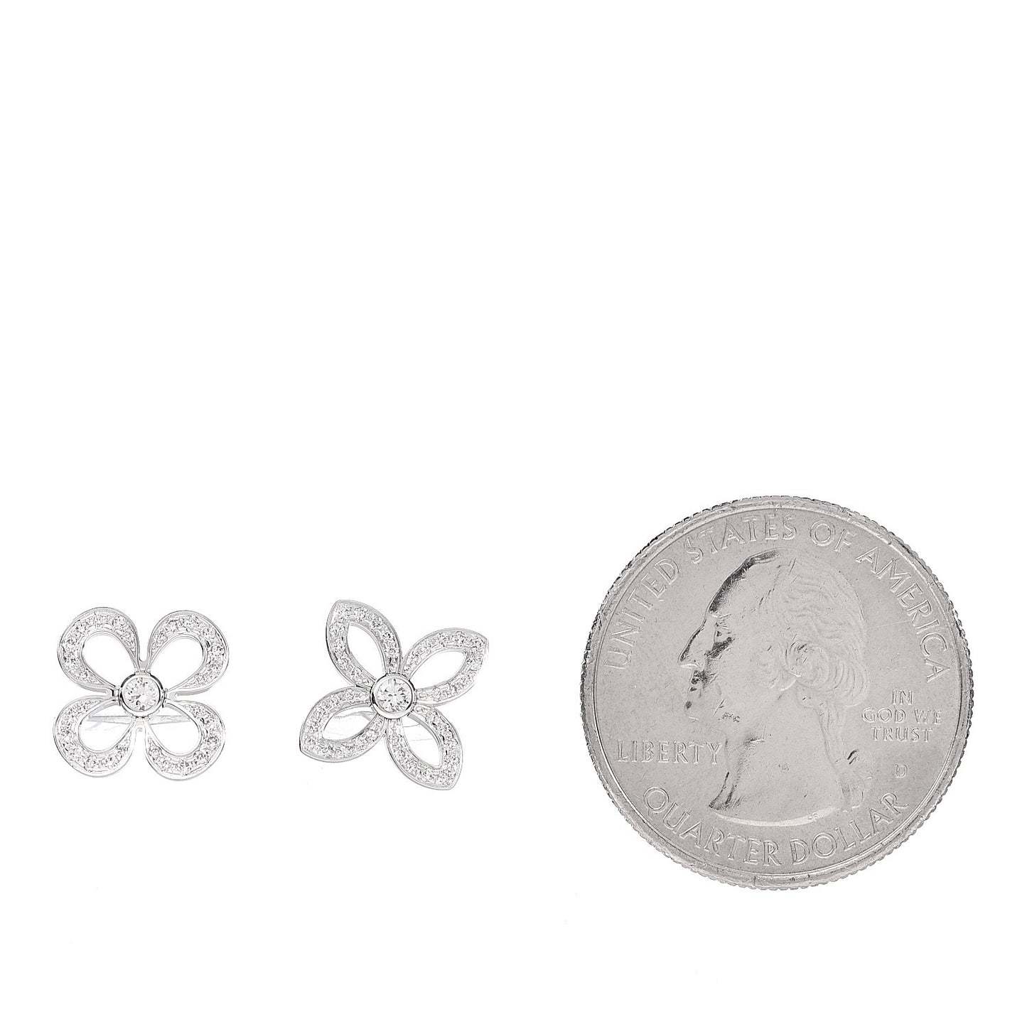 18K White Gold Diamond Idylle Blossom Earrings