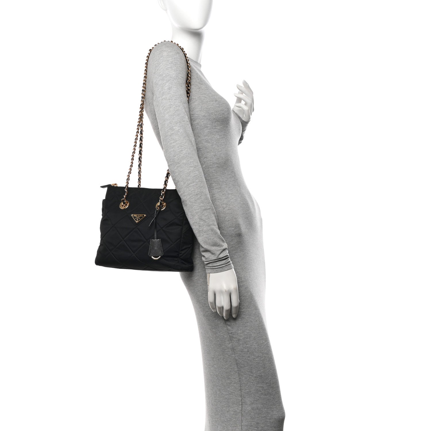 Prada Re-Nylon Saffiano Stitched Re-Edition 1995 Shoulder Bag Black 2 of 12