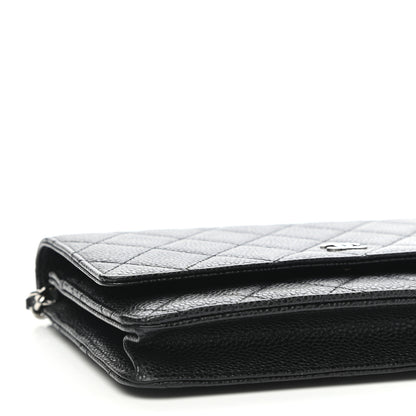 Chanel Caviar Quilted Wallet On Chain WOC Black 10 of 11