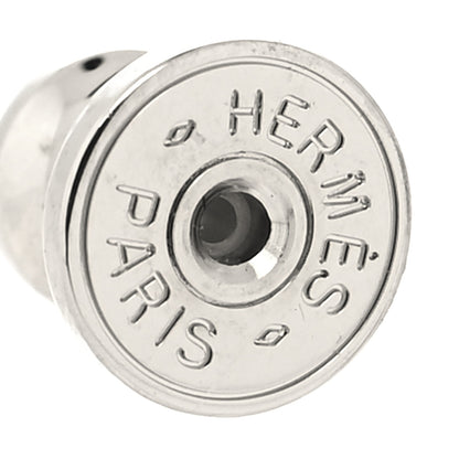 Hermes Palladium Lacquered Mini Pop H Earrings Black 4 of 5