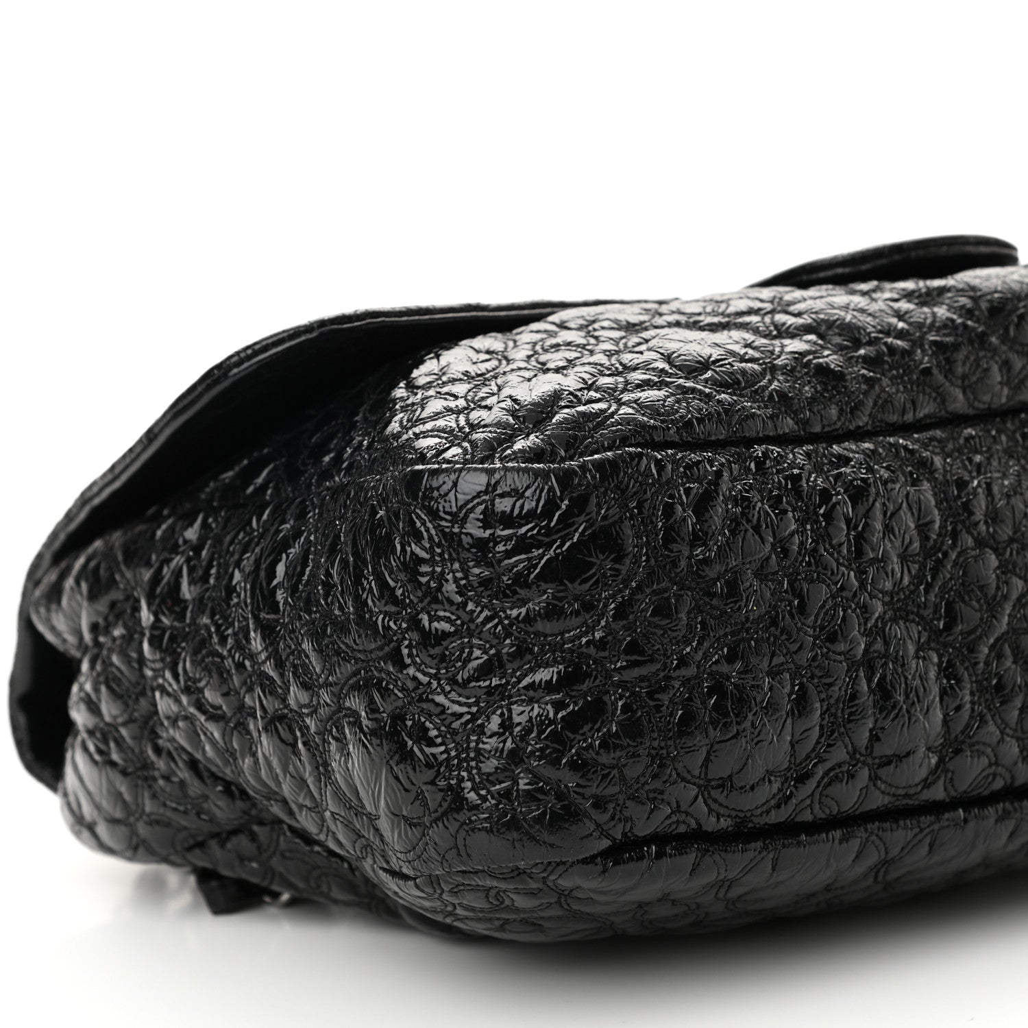 Chanel Vinyl Rock In Moscow Single Flap Black 9 of 10