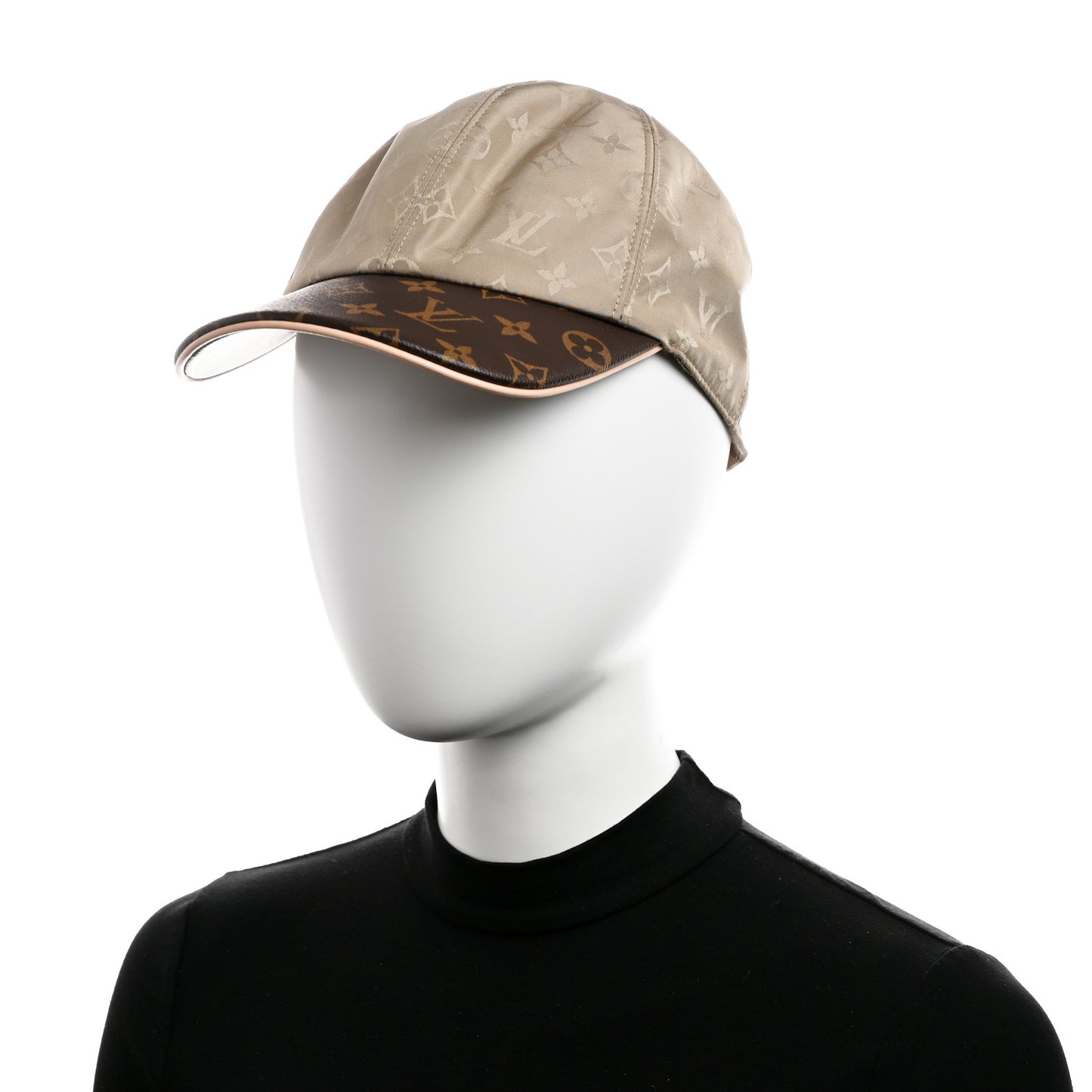 Monogram Polyester Silk LV Get Ready Cap M Beige
