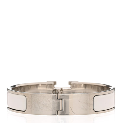 Hermes Enamel Narrow Clic Clac H Bracelet PM White 3 of 6