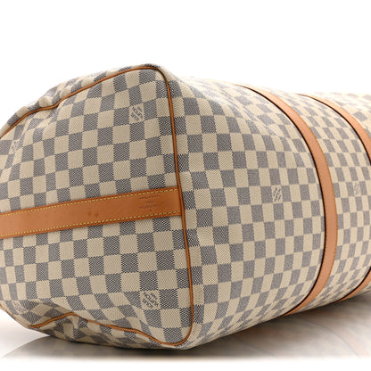 Louis Vuitton Damier Azur Keepall Bandouliere 55 8 of 9