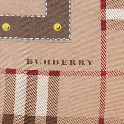Burberry Silk Haymarket Check Scarf Beige 3 of 5