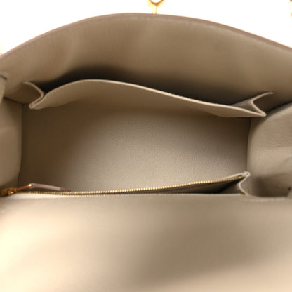 Hermes Epsom Kelly Sellier 25 Craie 5 of 11
