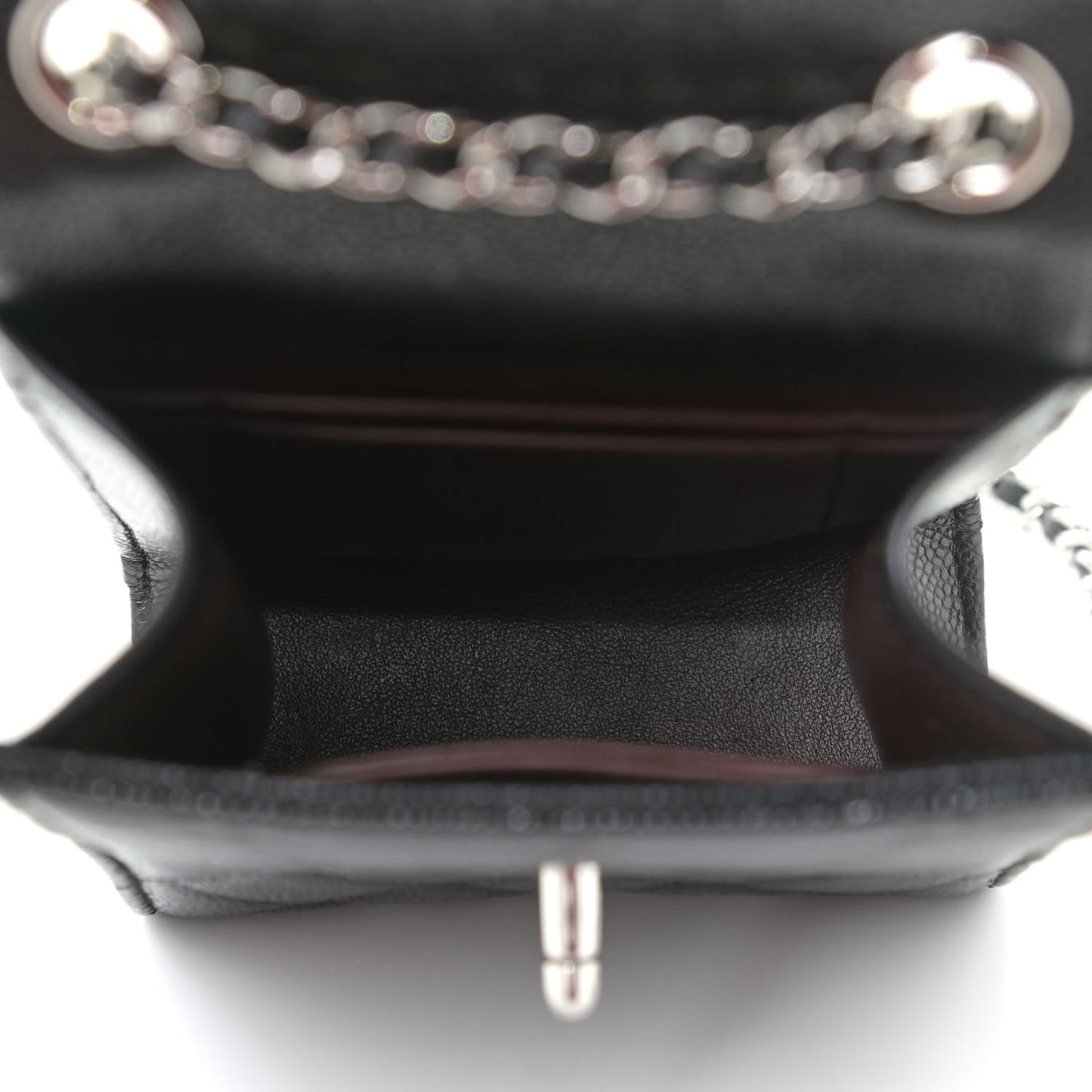 Caviar Quilted Classic Phone Holder Black