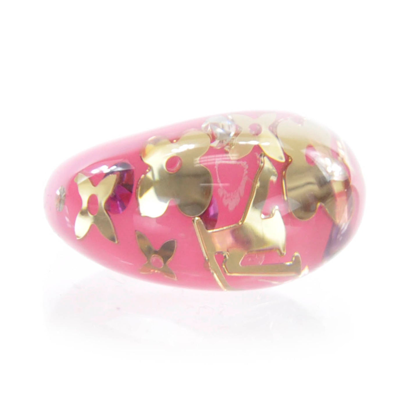 Inclusion Ring 7 Rose Pop