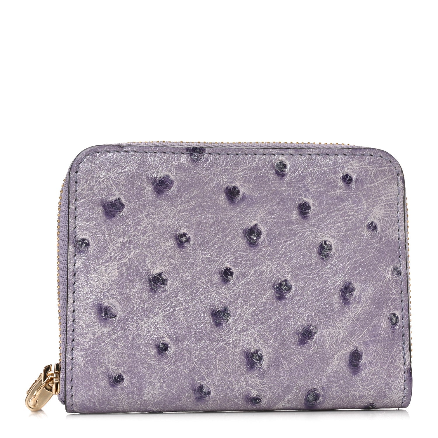 Louis Vuitton Ostrich Zippy Coin Purse Purple 1 of 6