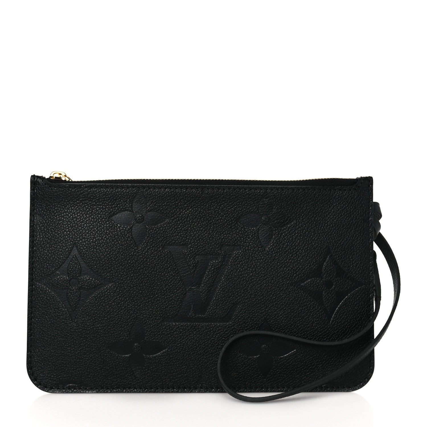 Louis Vuitton Empreinte Monogram Giant Neverfull MM Pochette Black 1 of 8